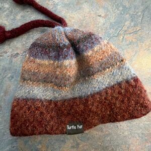 Turtle Fur Alpaca Cloche Beanie Hat Baby Earth Tones